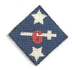 1 6 Scale Wwi Us Army 3Rd Infantry Division Patch One Sixth Scale King