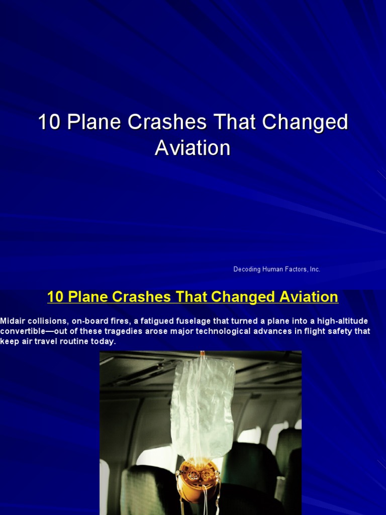 10 Plane Crashes That Changed Aviation