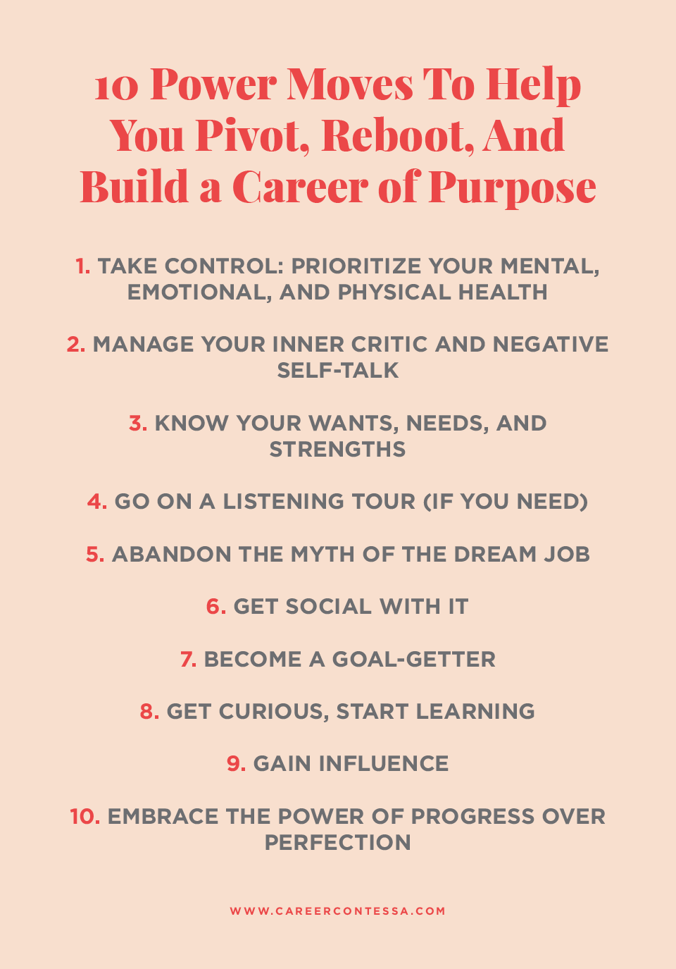 10 Power Moves To Help You Pivot Reboot And Build A Career Of Purpose Career Contessa