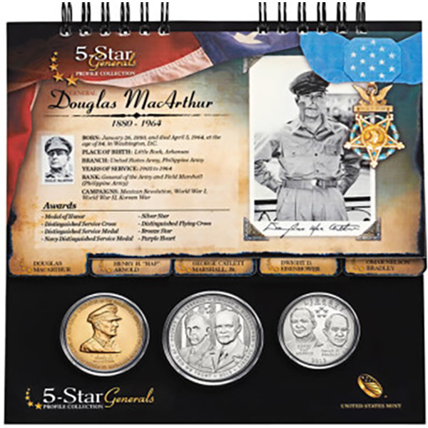 2013 5 Star Generals Profile Collection Golden Eagle Coins