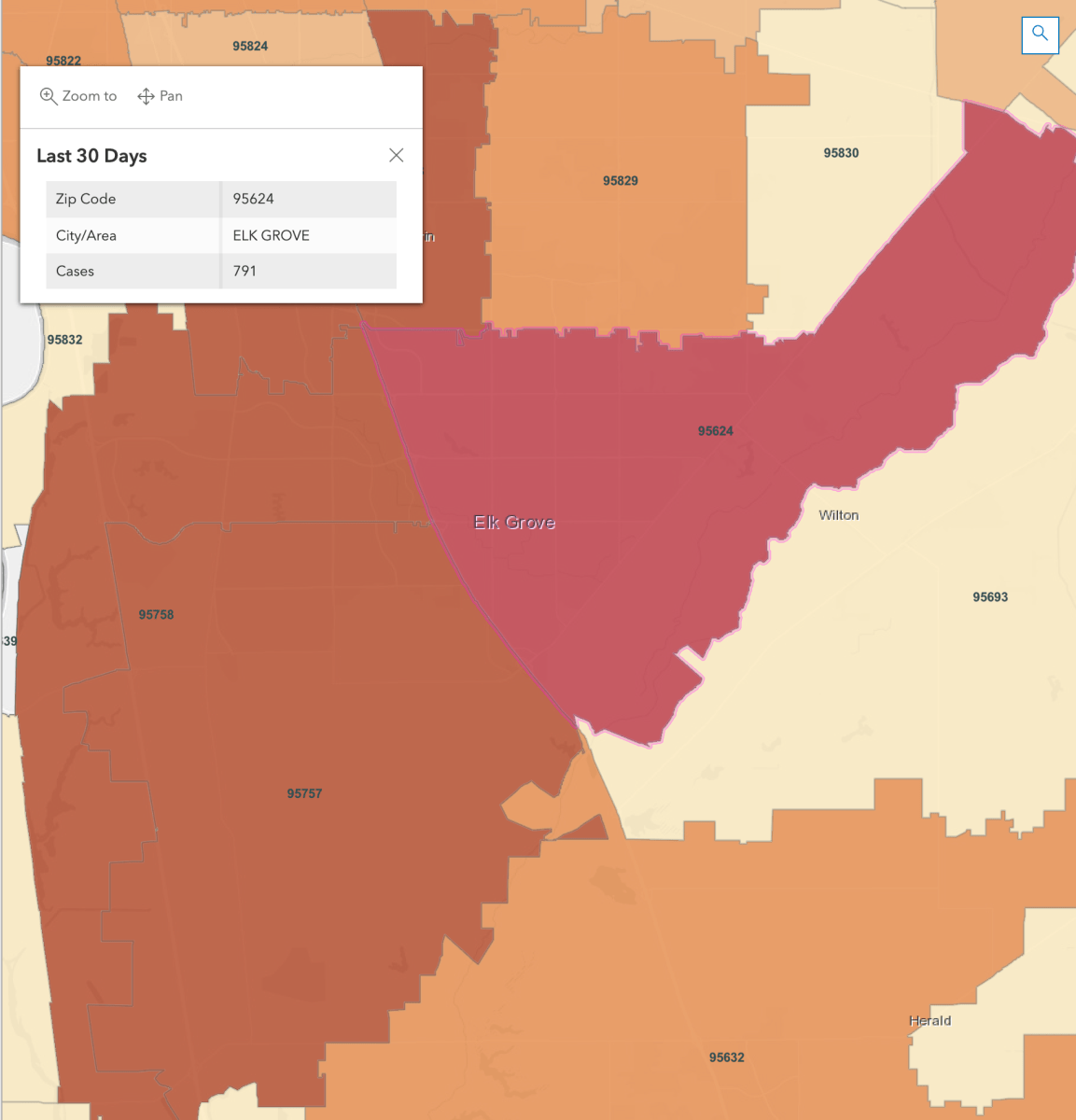 95624 Zip Code In Elk Grove Has The Highest Covid 19 Infection Rate In