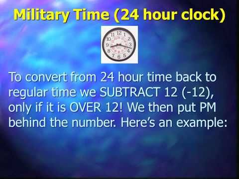 Advanced Telling Time Modules Part 2 Military Time 24 Hour Clock