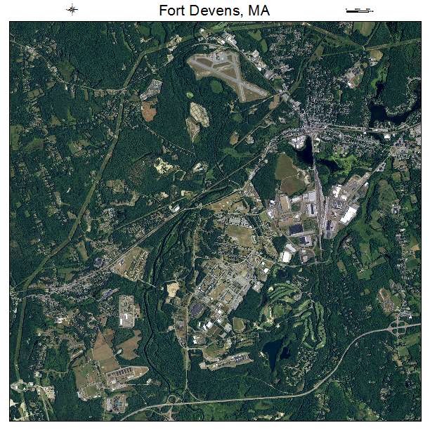 Aerial Photography Map Of Fort Devens Ma Massachusetts