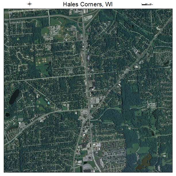 Aerial Photography Map Of Hales Corners Wi Wisconsin