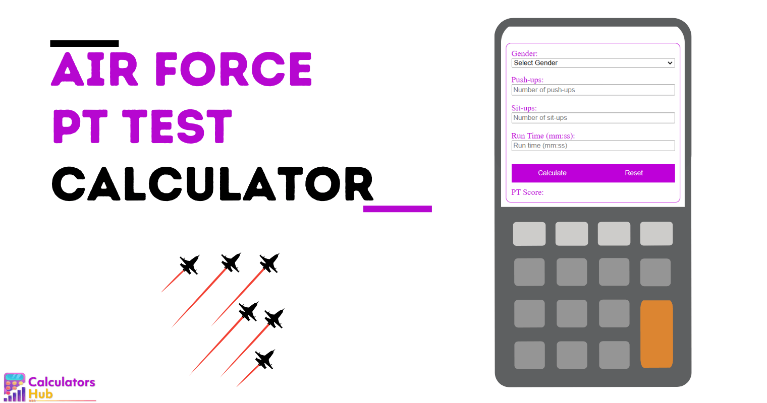 Air Force Pt Test Calculator Online