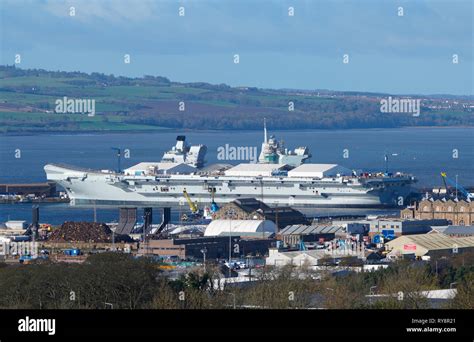 Aircraft Carrier At Rosyth