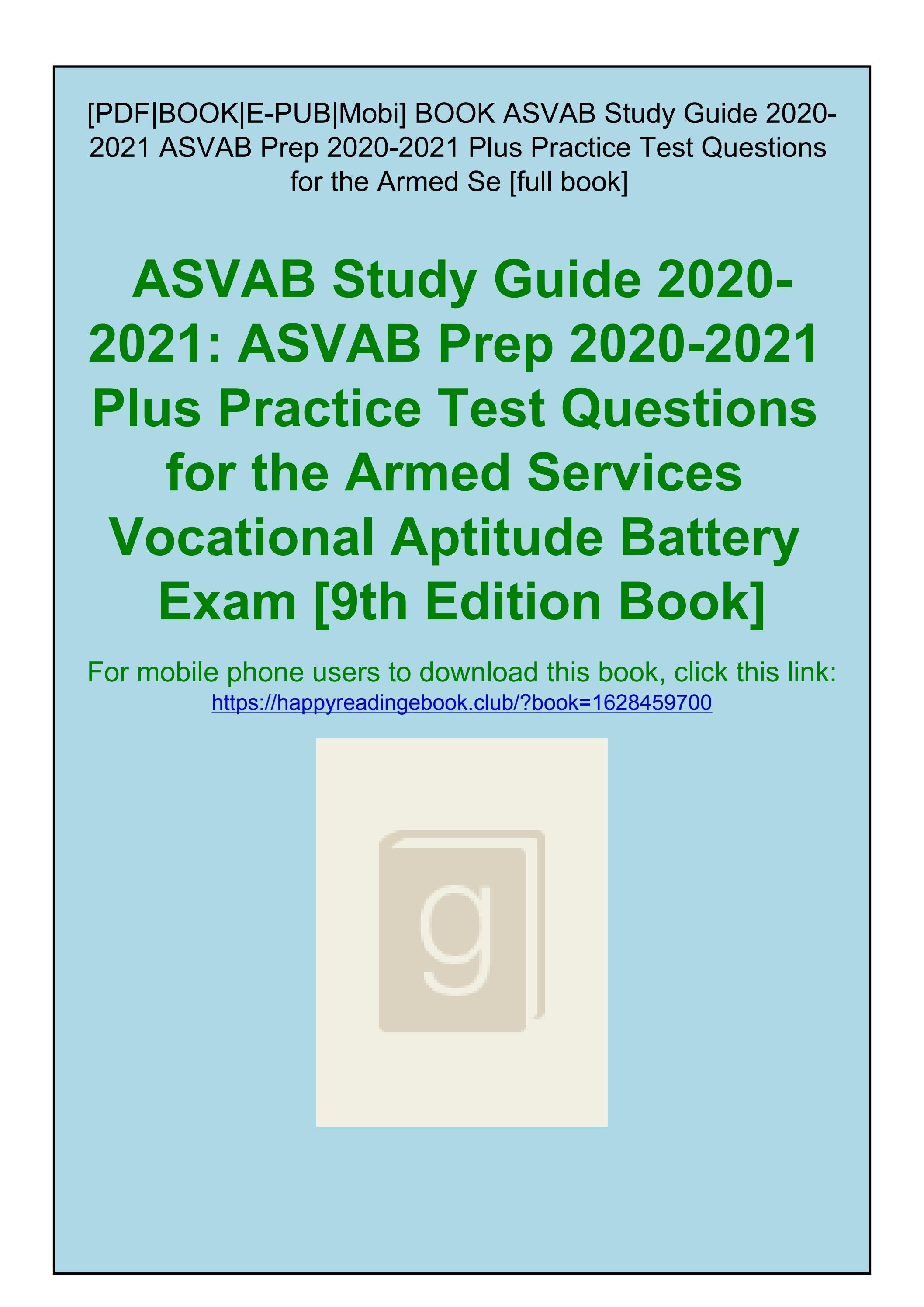 Asvab Study Book Pdf Asvab Study Guide 2020 2021 Asvab Prep Book