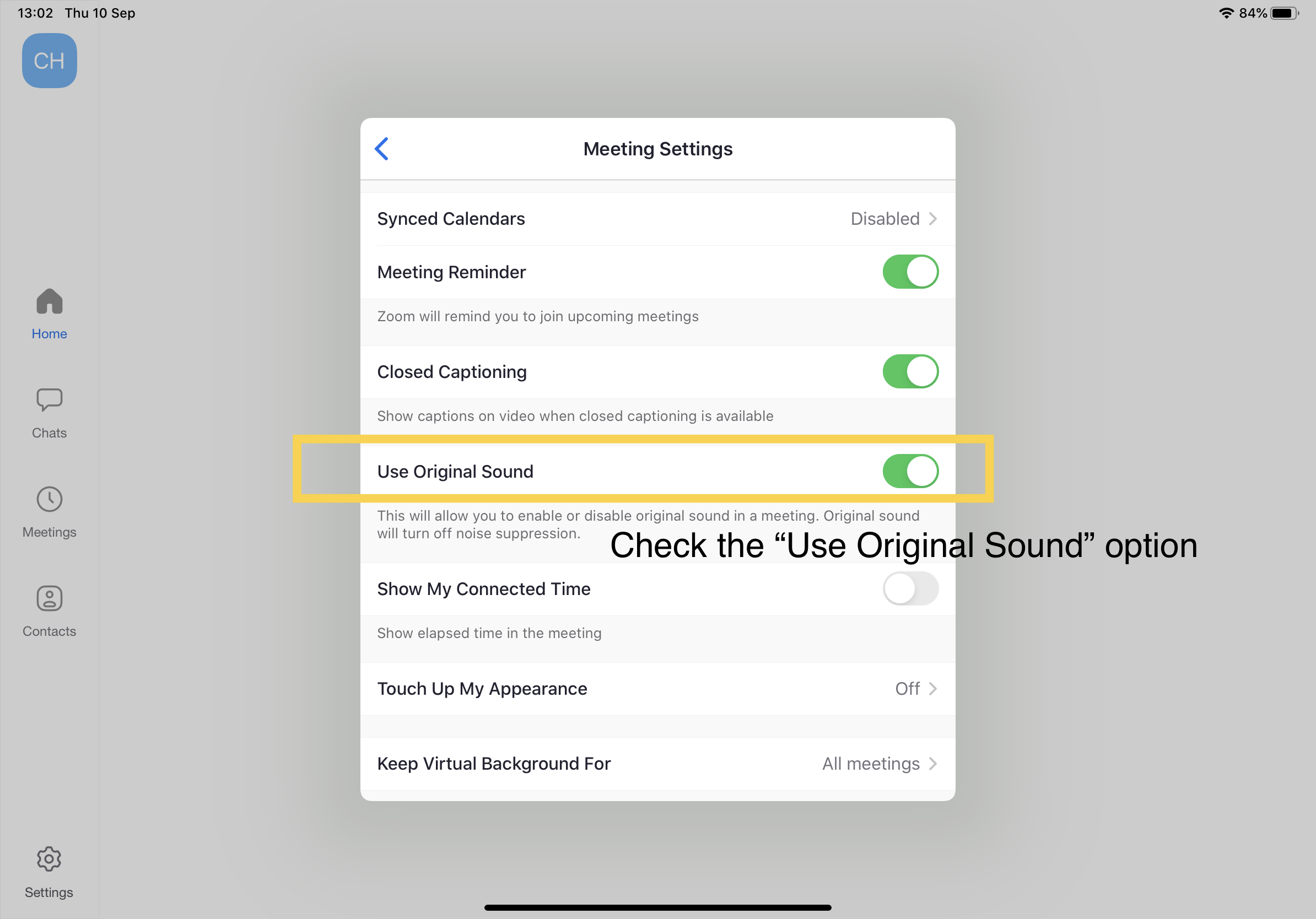 Audio Settings Zoom The Rhythm Studio Academy Of Music