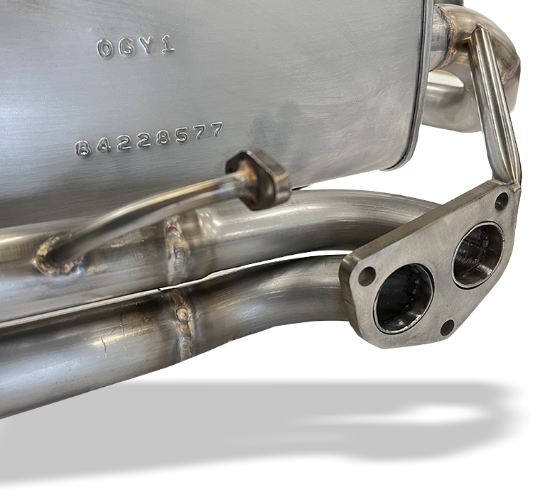 Bursch Stainless Steel Exhaust System With Muffler For Porsche 912 19