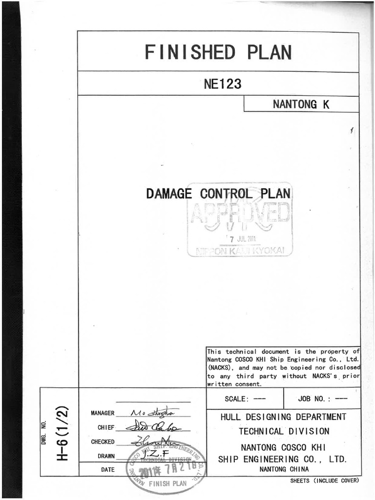 C22 14 G 004 0 Damage Control Plan Medea Srl