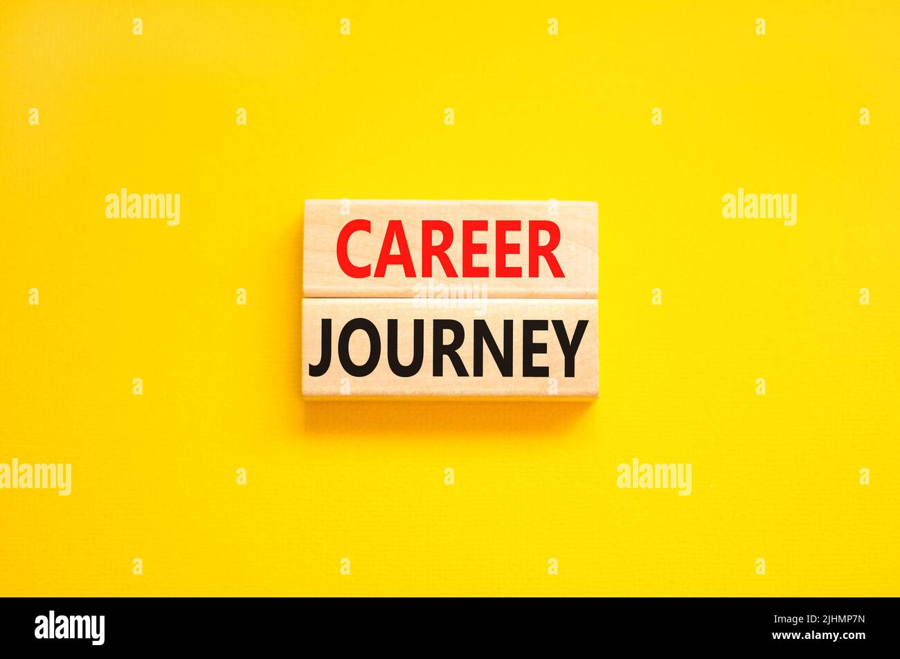 Career Journey Symbol Concept Words Career Journey On Yellow Paper On