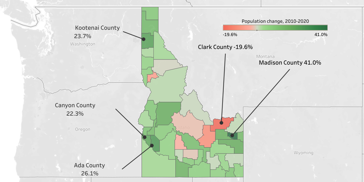 Census 2020 Data Illustrates Idaho S Urban Rural Divide Idaho