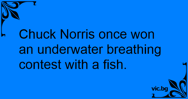 Chuck Norris Underwater