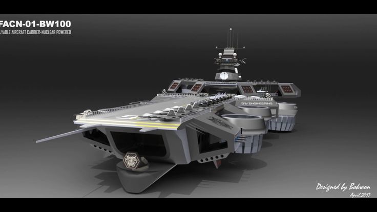 Concept Design Flyable Aircraft Carrier Nuclear Powered Youtube