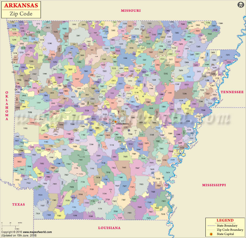 Conway County Ar Zip Code Wall Map Premium Style By Marketmaps