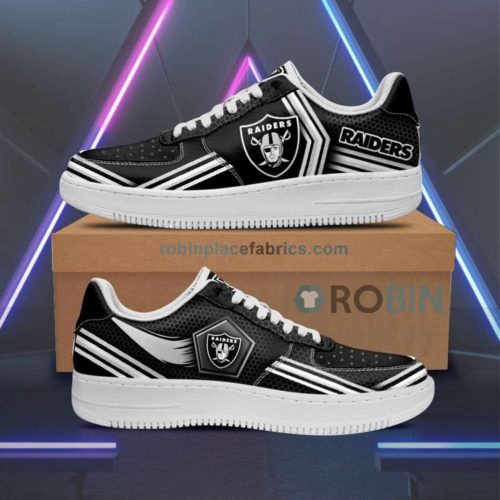 Custom Raiders Nike Air Force 1 Low Image 1 Oakland Raiders Shoes