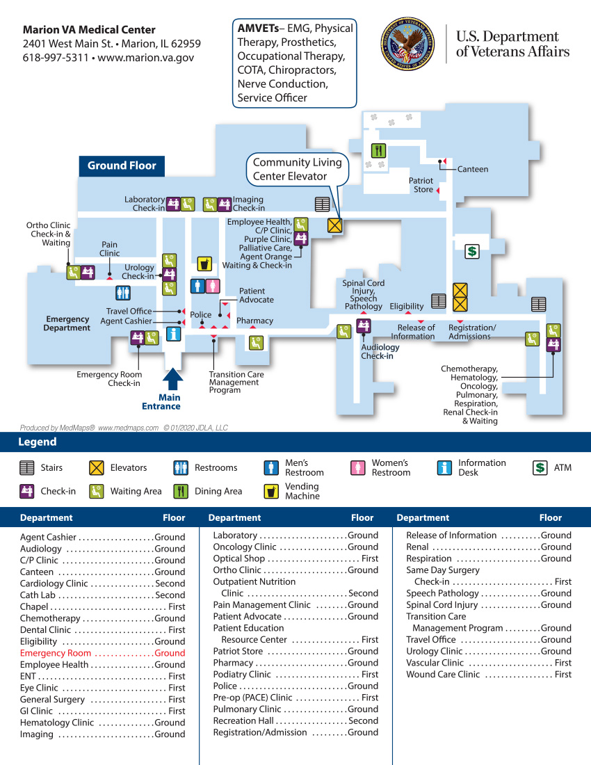 Dayton Va Medical Center Campus Map United States Map