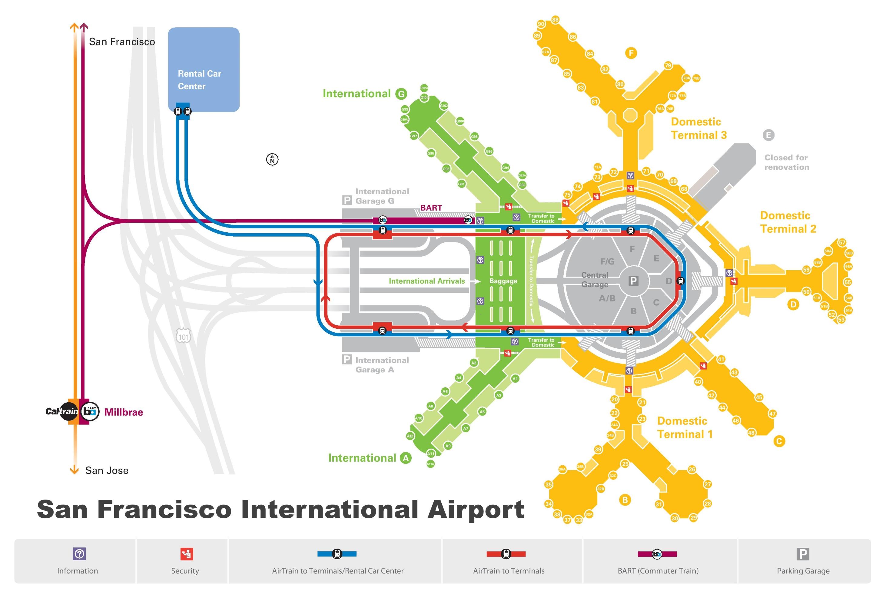 Dollar Car Rental Agency At The San Francisco Airport Sfo