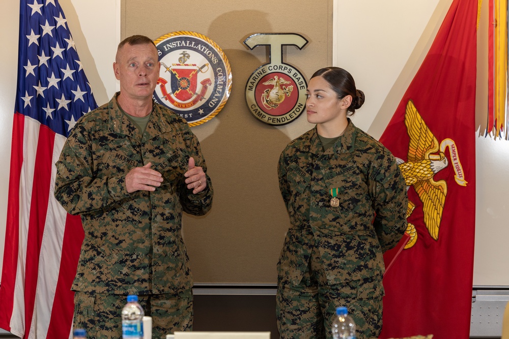 Dvids Images Marine Gets Awarded The Navy And Marine Corps