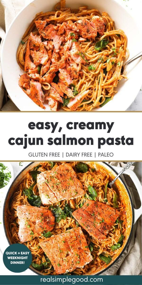 Easy Creamy Cajun Salmon Pasta