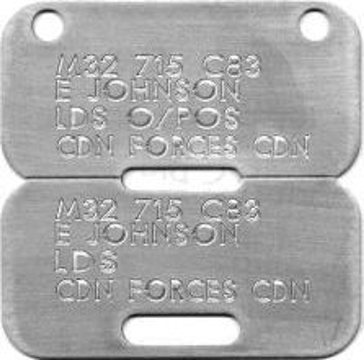 Engraved Canadian Armed Forces Dog Tags Hero Outdoors