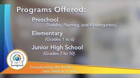 Enroll Your Child Now Kerusso Christian Academy