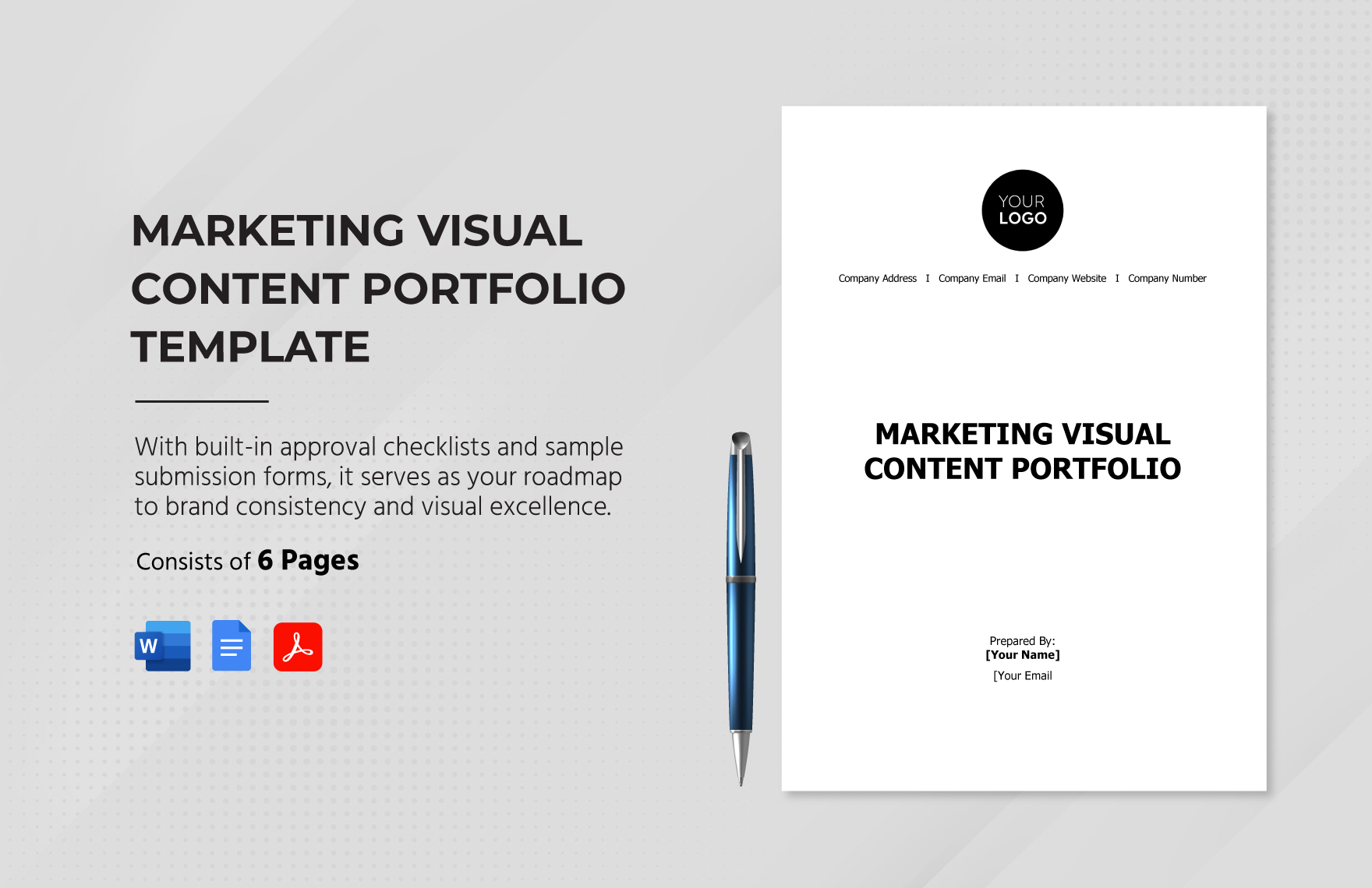 Free Marketing Portfolio Template