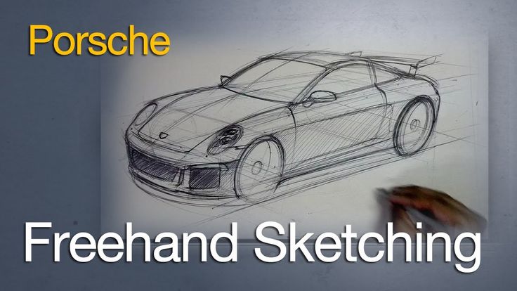 Freehand Sketching Porsche Ball Point In Perspective Youtube