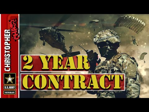 Getting A 2 Year Army Contract Youtube