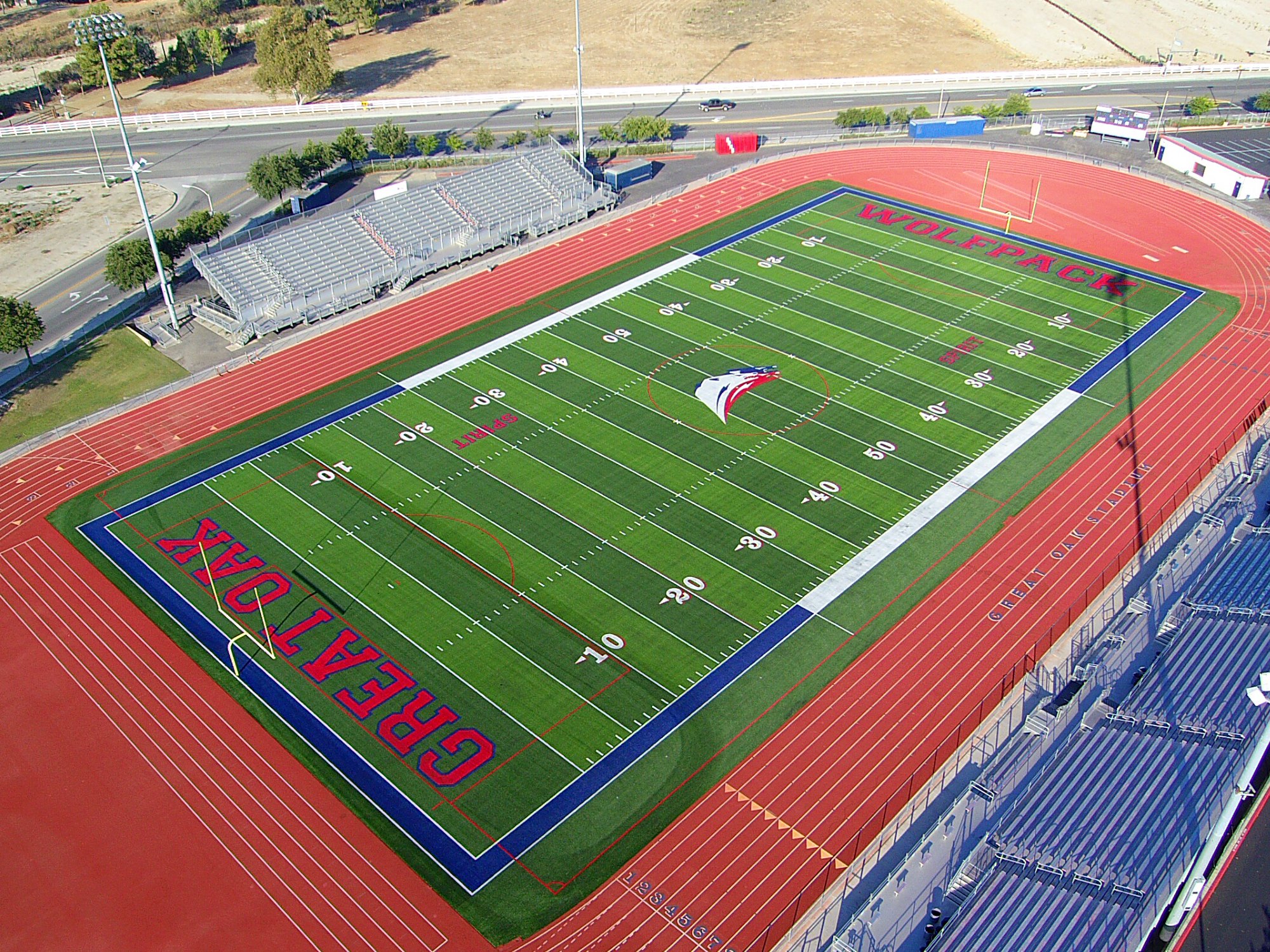 Great Oak High School Athletic Field Engineering