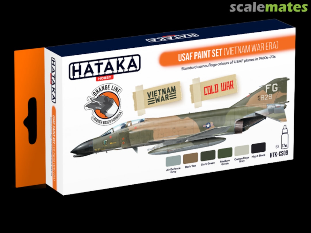 Hataka Htkcs43 Ultimate Usaf F15 Set Orange Line Lacquer