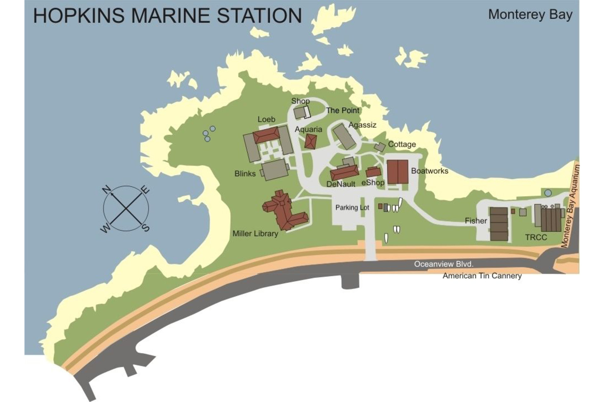 Hms Campus Map Hopkins Marine Station