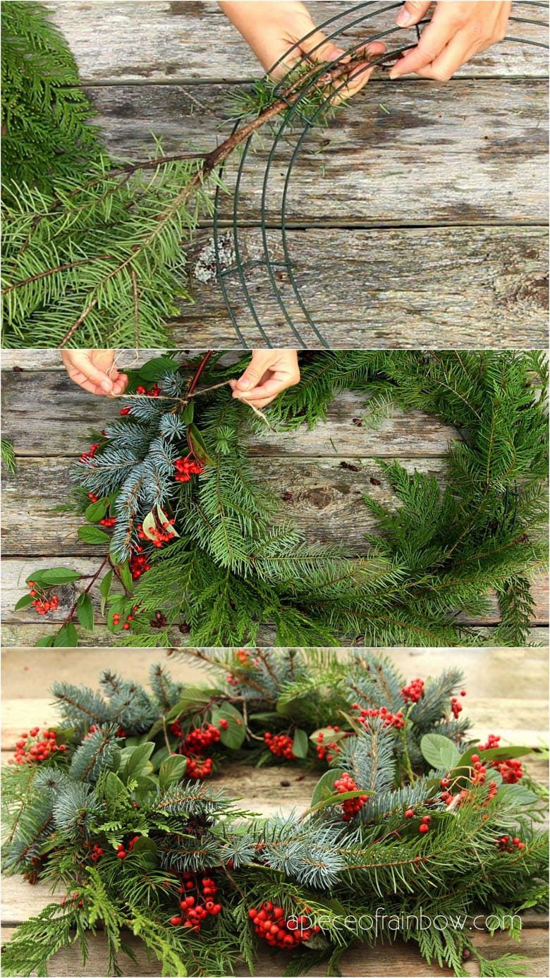 How To Make A Wreath 25 Best Ideas Tutorials A Piece Of Rainbow