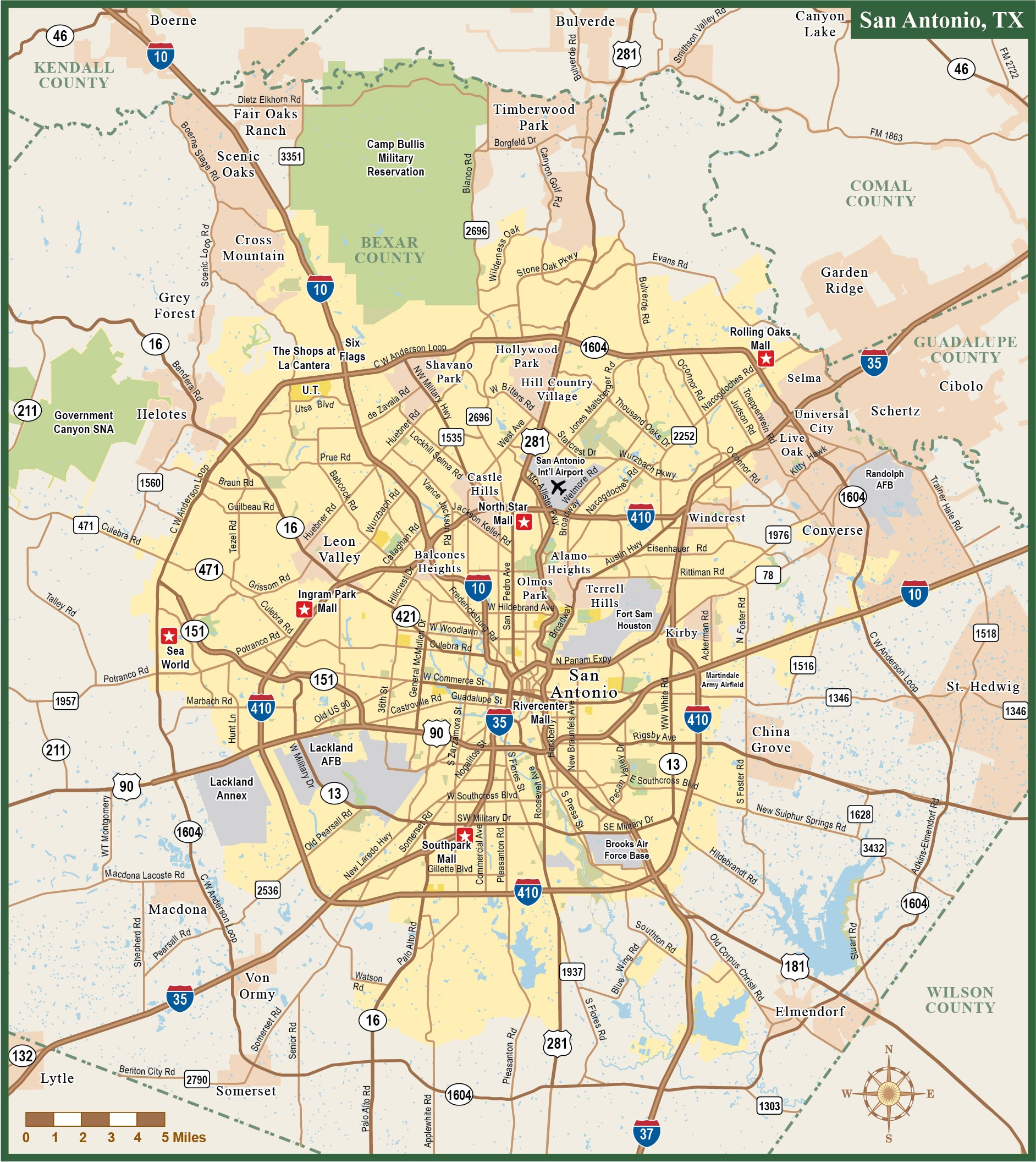 Interactive Zip Code Map Of San Antonio Tx