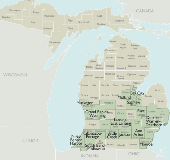 Lansing Mi Zip Code Map Map Vector