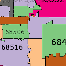 Lincoln Ne Zip Code Map Color 2018