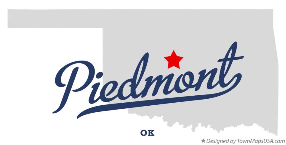 Map Of Piedmont Ok Oklahoma