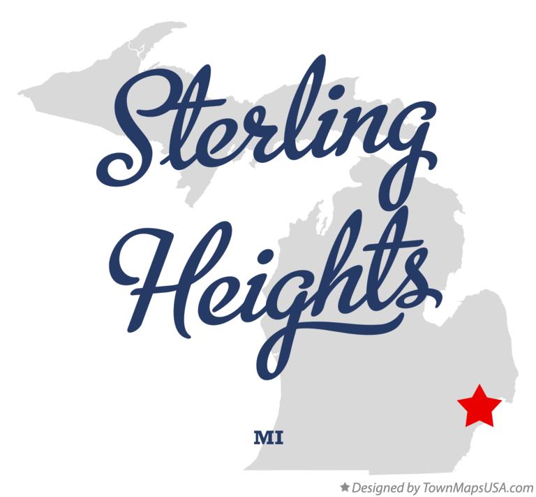 Map Of Sterling Heights Michigan Streets And Neighborhoods