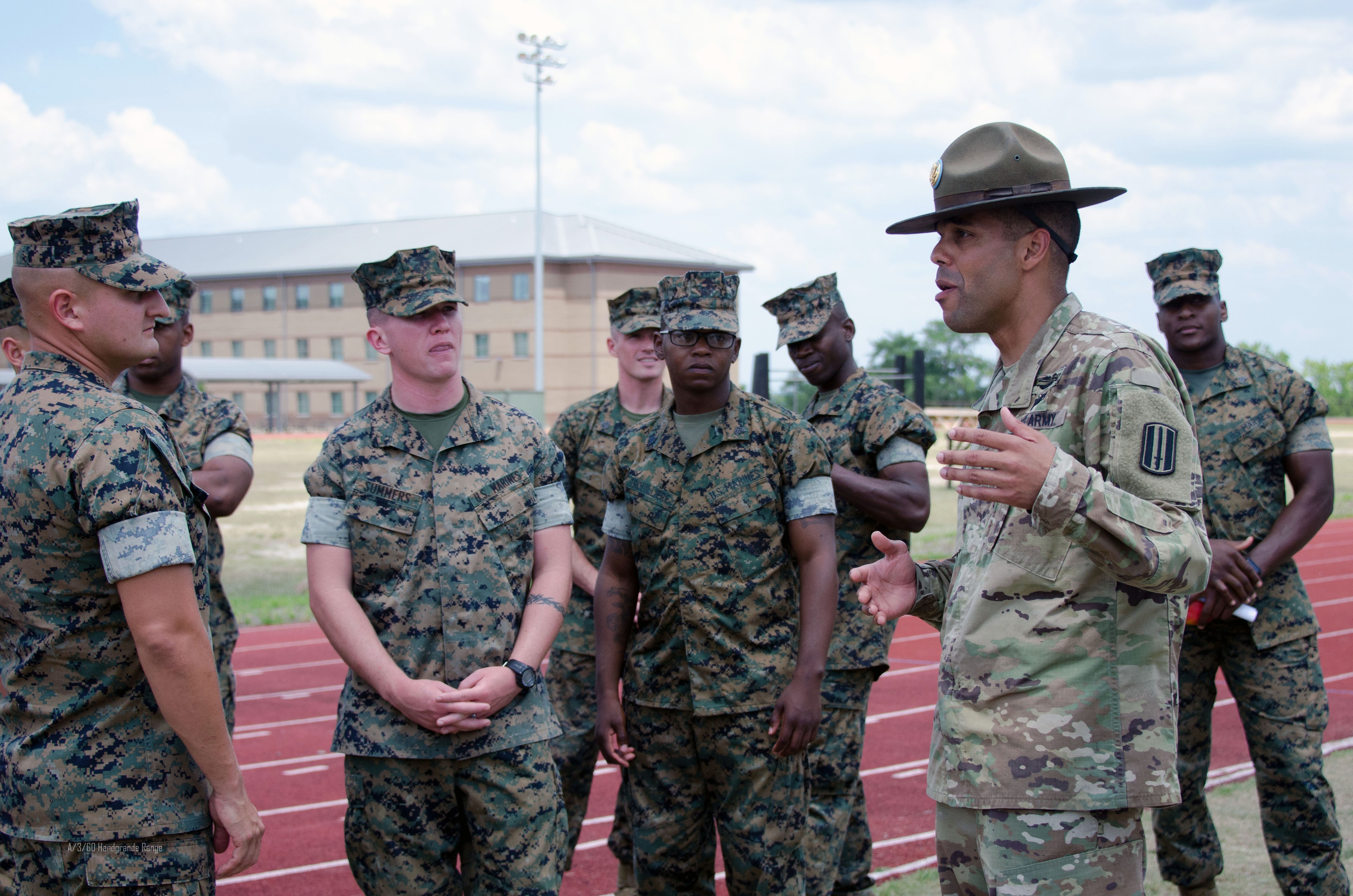 Marines See How The Army Puts Combat In Basic Training Article The