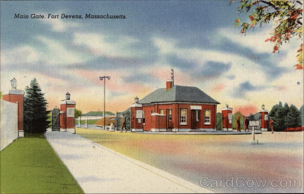 Military Sign For Main Gate Fort Devens Fort Devens Ma