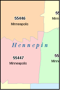 Minneapolis Zip Codes Map Minnesota Coon Rapids Mn Zip Code Map