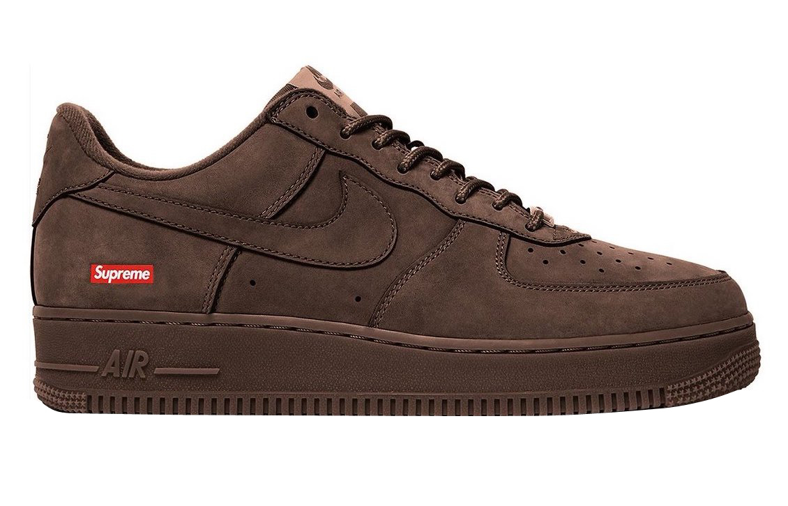 O Acheter Les Supreme X Nike Air Force 1 Low Baroque Brown Au Meilleur