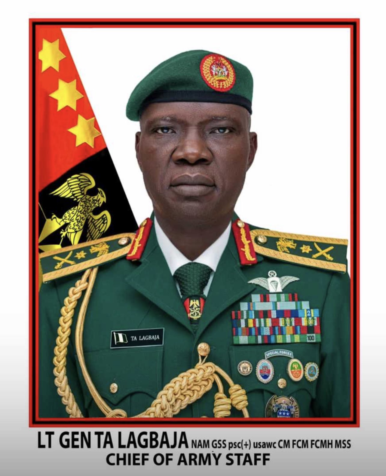 Official Portrait Of Chief Of Army Staff Lagbaja Released Photo