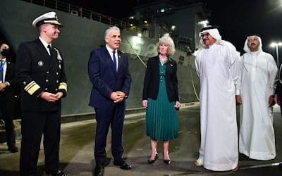 On Lapid S Bahrain Visit A Photo Op At A Us Navy Base Meant For