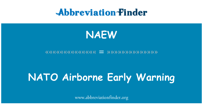 Pdf Glossary Of Abbreviation And Acronyms Airborne Early Warning