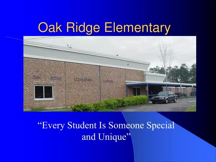 Perfect Oak Ridge Elementary: 5 Key Benefits