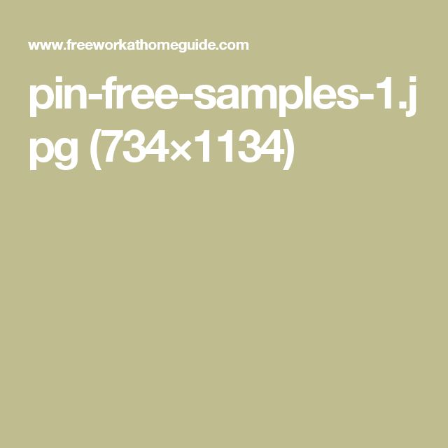 Pin On Free Samples