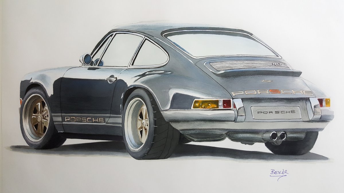 Porsche 911 Drawing