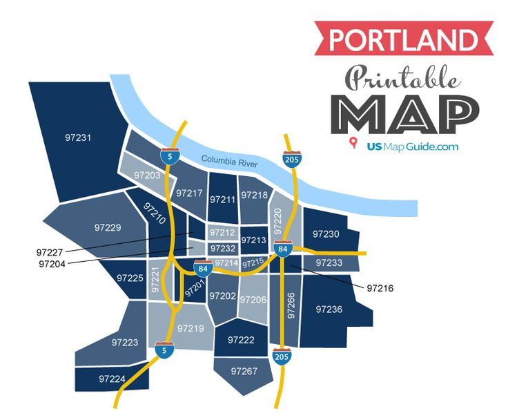 Portland Or Zip Codes Map Ricca Chloette