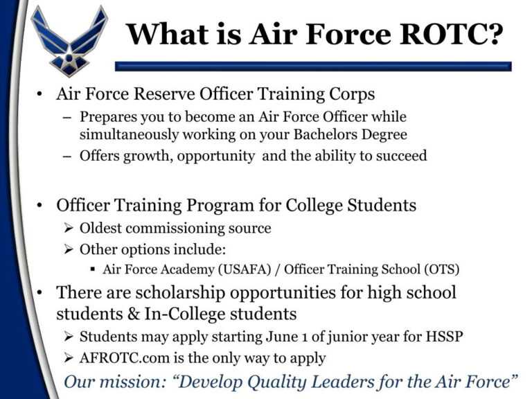 Ppt Air Force Rotc Powerpoint Presentation Id 3171714